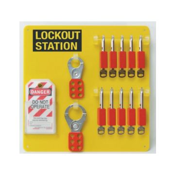 10-Lock Padlock Board