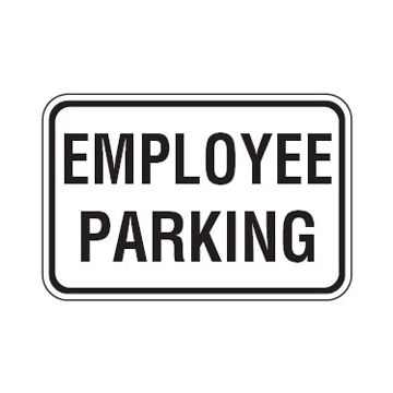 Employee Parking Sign - 450mm (W) x 300mm (H), Metal