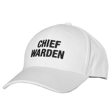 Chief Warden Cap White