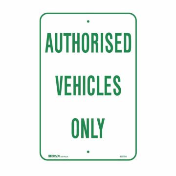 Parking & No Parking Sign - Authorised Vehicles Only