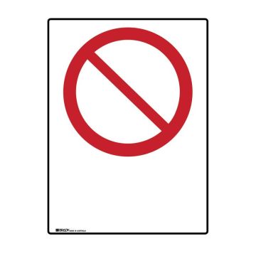 Prohibition Sign - Blank Sign Panel Prohibited Symbol