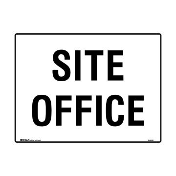 Building & Construction Sign - Site Office - 600mm (W) x 450mm (H), Metal