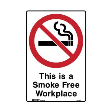 Prohibition Sign - This Is A Smoke Free Workplace 