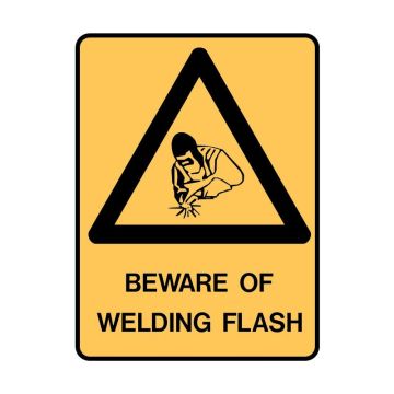 Warning Sign - Beware Of Welding Flash