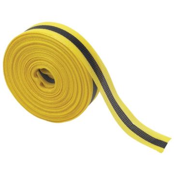 Woven Barricade Tape Black/Yellow