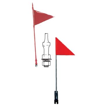 L.Duty Vehicle Offroad Safety Flag H1.5M