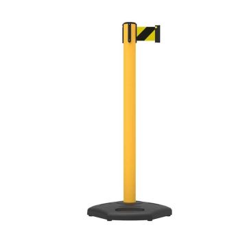 Retracta-Belt Extreme Barrier with Black and Yellow Tape