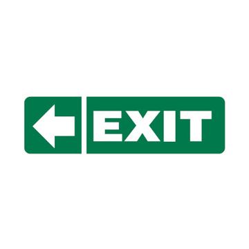Arrow Left Picto Exit Sign