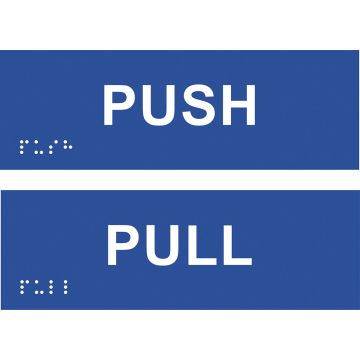 Braille Sign Push/Pull Set (Horizontal)