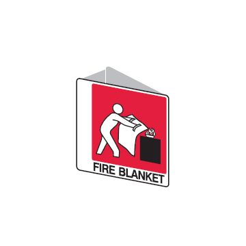 Blanket Picto Fire Blanket Sign - 225mm (W) x 225mm (H), Polypropylene