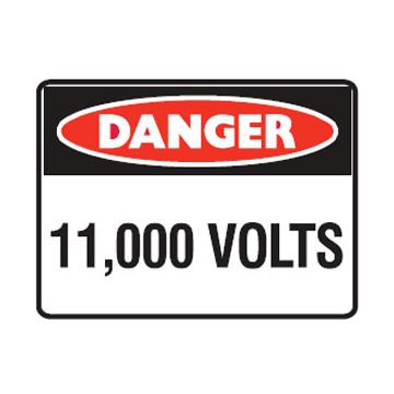 Danger Sign - 11,000 Volts 
