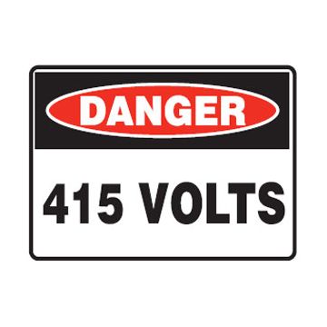 Danger Sign - 415 Volts 