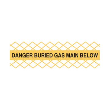 Detectable Mesh Tape - Danger Buried Gas Main Below