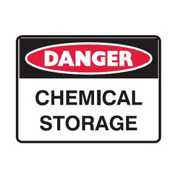 Danger Sign - Chemical Storage 