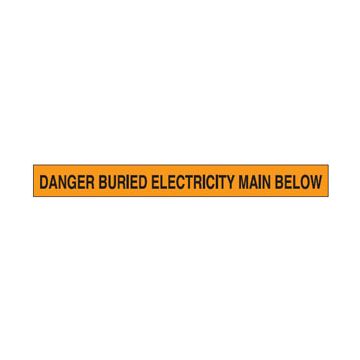 Detectable Mesh Tape - Danger Buried Electricity Main Below