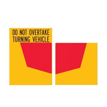 Vehicle Rear Marker Plate - Do Not Overtake & Marker Sign Set