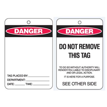 Economy Lockout Tags - Blank Danger