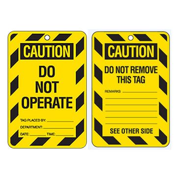 Economy Lockout Tags - Caution Do Not Operate