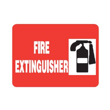 Fire Extinguisher Picto Fire Extinguisher Sign - 450mm (W) x 200mm (H), Metal