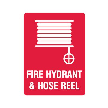 Fire Hydrant Hose & Reel Sign