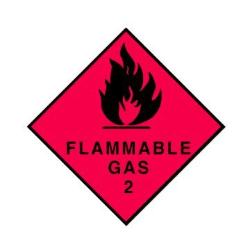 Dangerous Goods Sign - Flammable Gas Class 2.1