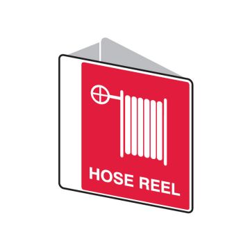 Hose Reel Sign - 225mm (W) x 225mm (H), Polypropylene