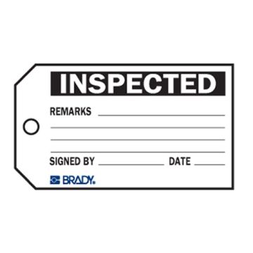 Material Control Tag - Inspected Material Control Tags