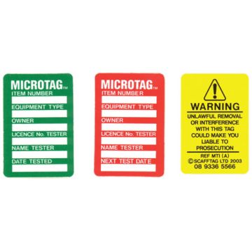 Microtag Date Tested Insert