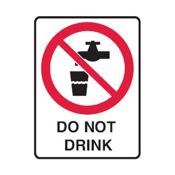 No Drinking Picto Do Not Drink Sign