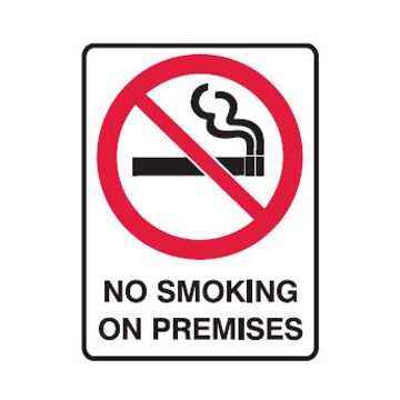 Prohibition Sign - No Smoking Picto No Smoking On Premises