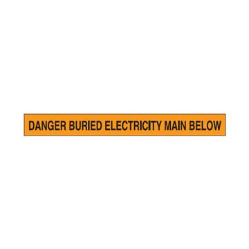 Non-Detectable Tape - Danger Buried Electricity Main Below