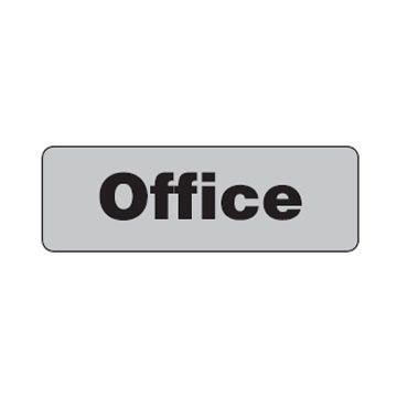 Office Sign - 250mm (W) x 60mm (H), Self-Adhesive Polypropylene