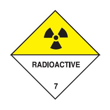 Dangerous Goods Sign - Radioactive Class 7