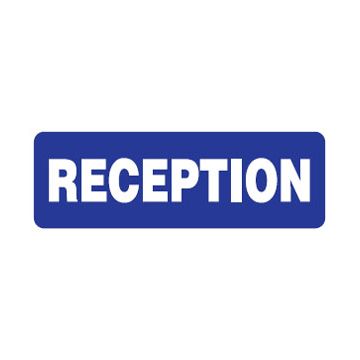 Reception Sign - 500mm (W) x 150mm (H), Metal