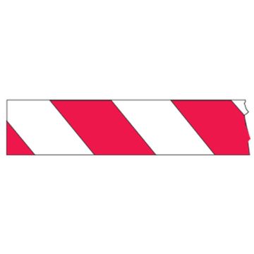 Printed Barricade Tapes - Red/White Stripes - 75mm x 300m