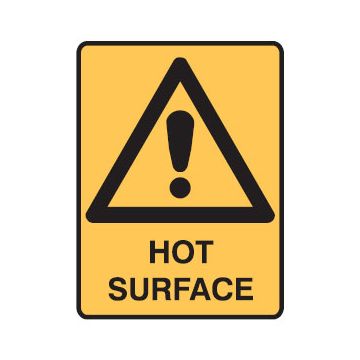 Warning Sign - Safety Alert Picto Hot Surface