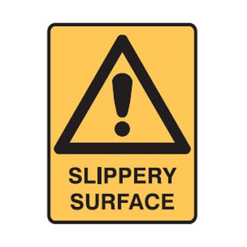 Warning Sign - Safety Alert Picto Slippery Surface 