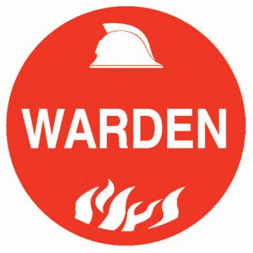 Hard Hat Label - Warden