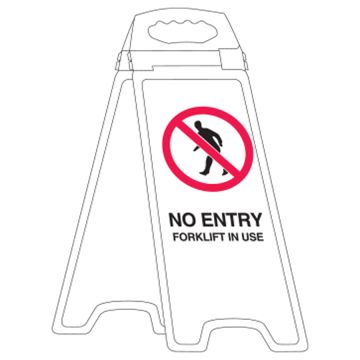 Deluxe Floor Stand No Entry Forklift In Use