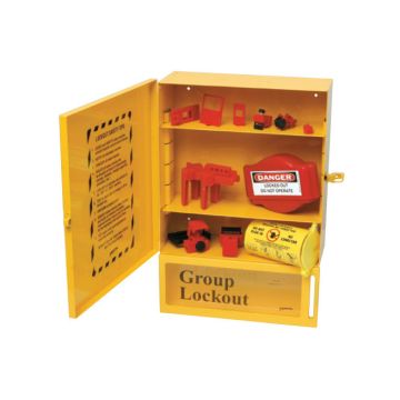Combination Lockout & Lock Box Station with Components
