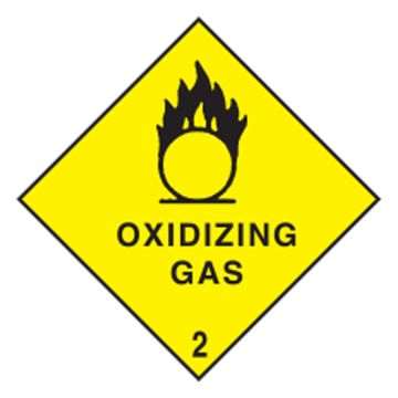 Dangerous Goods Diamond Sign - Oxidizing Gas Class 2.2