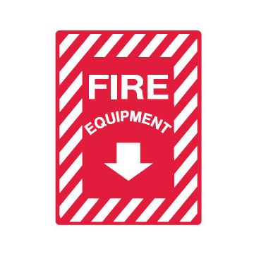 Fire Equipment Below Sign
