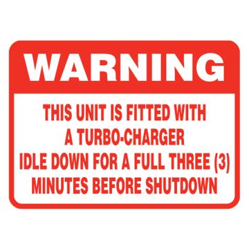Warning This Unit Is Fitted.. Sign, 100mm (W) x 50mm (H), Self Adhesive Vinyl, Pack of 5