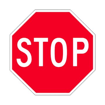 Directional Traffic Sign - Stop Sign