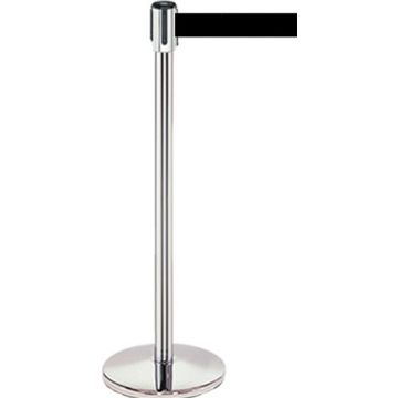 Tensabarrier Stainless Steel Post with Black Web