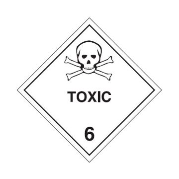 Dangerous Goods Sign - Toxic Class 6