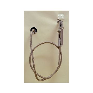 Wall Mount H.Held Eye/Body Wash Stainless Steel Hose