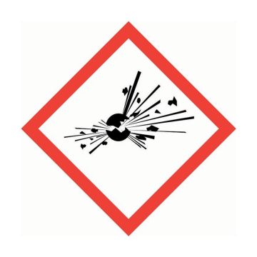 GHS Exploding Bomb Label