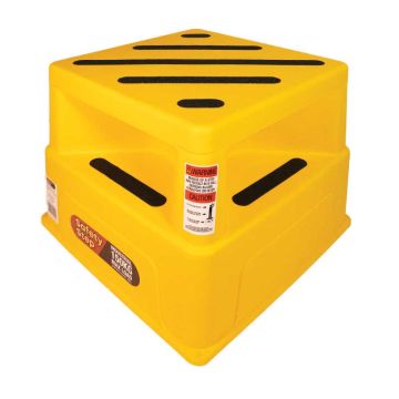 Value Safety Step Stool, Yellow, 150kg Capacity