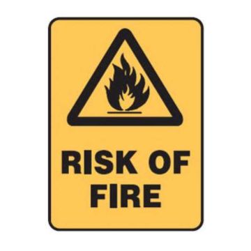 Warning Signs - Risk of Fire